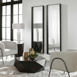 Kahn Oversized Rectangular Mirror - Black by Uttermost - View 3