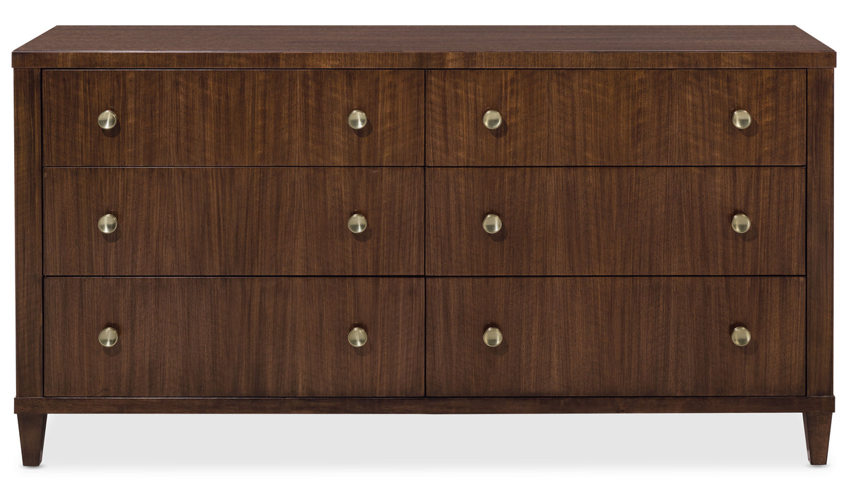 Archives Six-Drawer Dresser - Dark Brown by Hooker Furniture - View 3