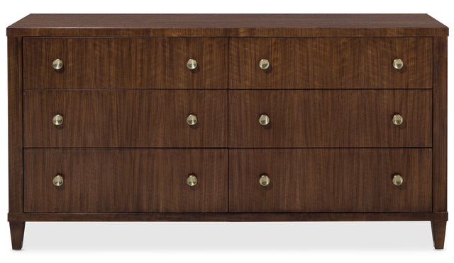 Archives Six-Drawer Dresser - Dark Brown by Hooker Furniture - View 3
