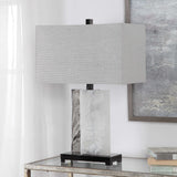 Vanda Table Lamp - Silver / Black by Uttermost - View 3