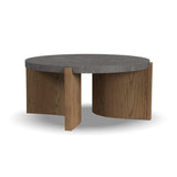 Eclipse Round Coffee Table - Light Brown / Dark Gray | Flexsteel