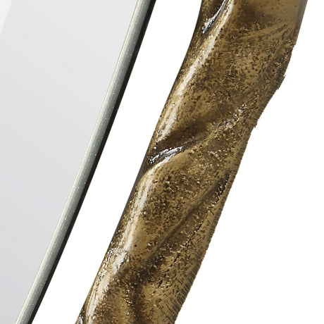 Twisted Branch Oval Mirror - Gold by Uttermost - View 5