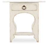Americana One-Drawer Oval Nightstand - White by Hooker Furniture - View 5