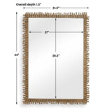 Soto Mirror Antique Brass - Gold by Uttermost - View 6