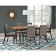 Lana Natural Walnut and Grey 7-piece Dining Set - sold by Home Elegance USA
