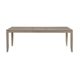 Modern Contemporary 86-inch Dining Table Gray Finish 1pc Separate Extension Leaf Wooden Furniture