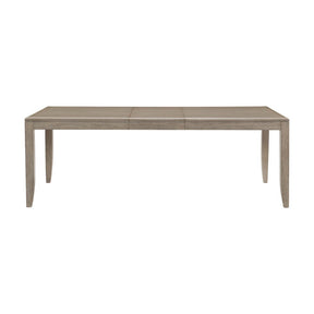 Modern Contemporary 86-inch Dining Table Gray Finish 1pc Separate Extension Leaf Wooden Furniture