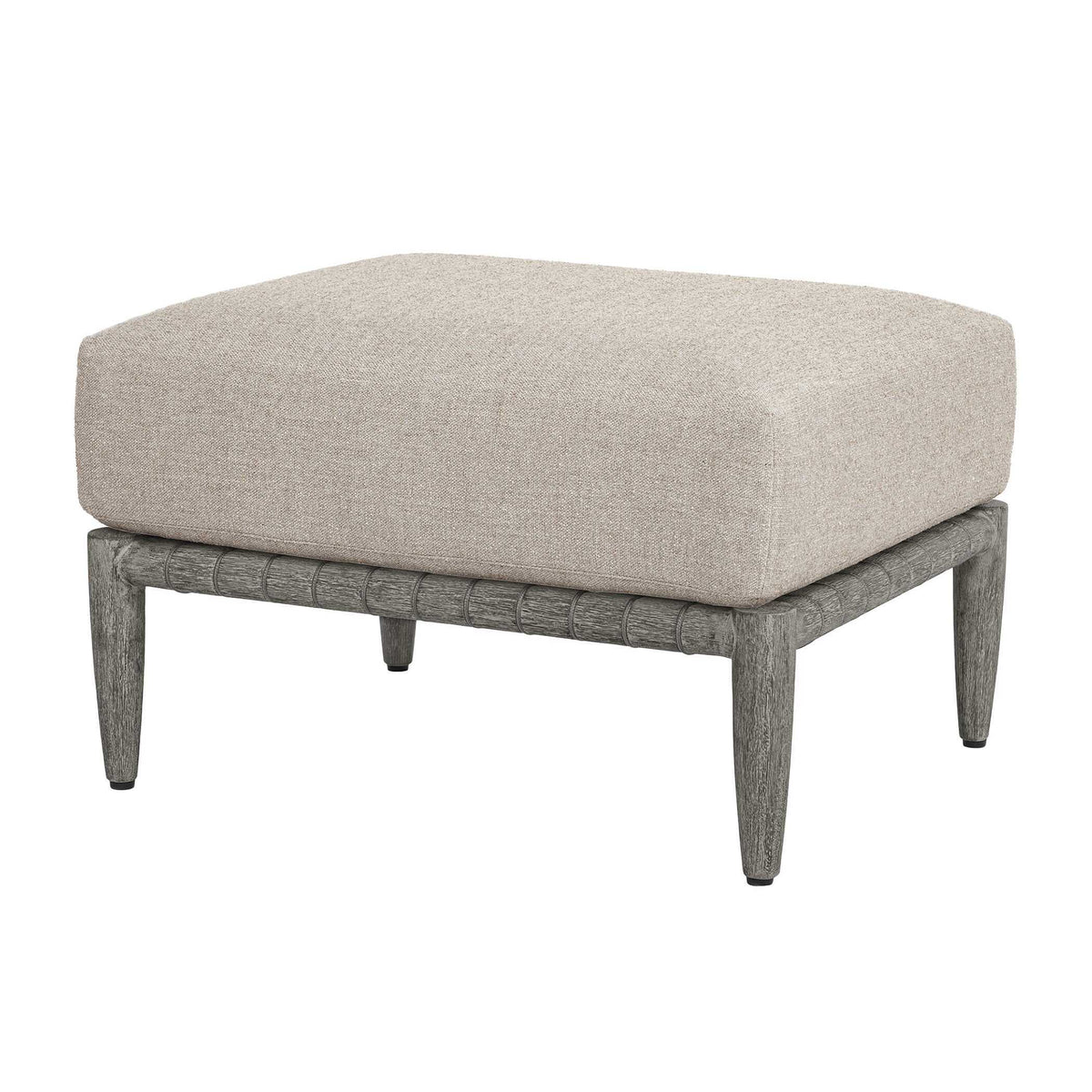 Borneo Outdoor Ottoman Dove - Light Gray by Uttermost - View 2