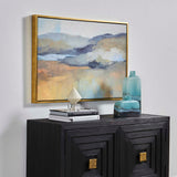 Folded Hills Framed Landscape Art - Yellow by Uttermost - View 3