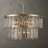 Aurelie 9 Light Round Pendant Brass - Yellow / White by Uttermost - View 2