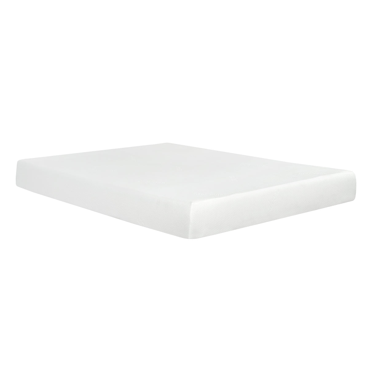 Plush 8-Inch Gel Memory Foam Mattress for Queen Size Bed, Polyester Aloe Vera Cover, White