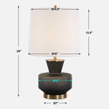 Trentino Table Lamp - Black by Uttermost - View 7