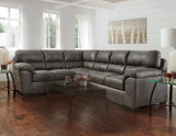 Tirana Contemporary Fabric Pillow-top Arm Sectional Sofa (Ottoman not included)