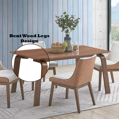 Ginny 5 pieces Walnut Finish w/ Side Chairs Dining Room Set - sold by Home Elegance USA