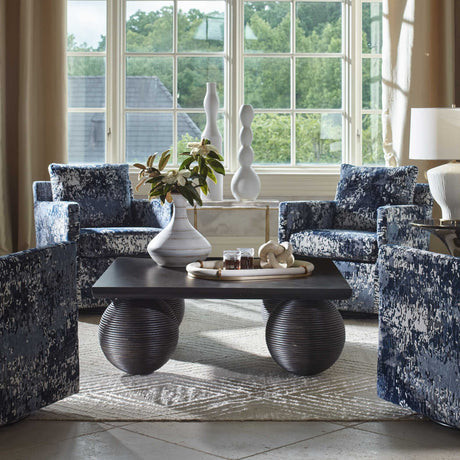 Kasson Sphere Leg Coffee Table - Black by Uttermost - View 2