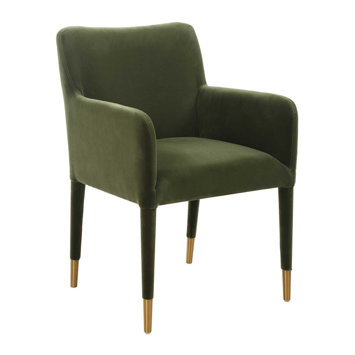 Conifer Dining Arm Chair Moss Green - Dark Green by Uttermost - View 3