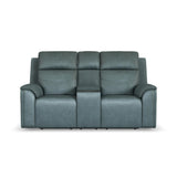 Vernon Power Reclining Loveseat With Console, Power Headrests, Lumbar, Heat & Massage - Admiral | Flexsteel