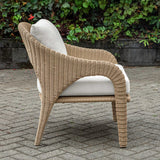 Kavali Outdoor Wicker Lounge Chair Woodtone - Light Brown by Uttermost - View 4