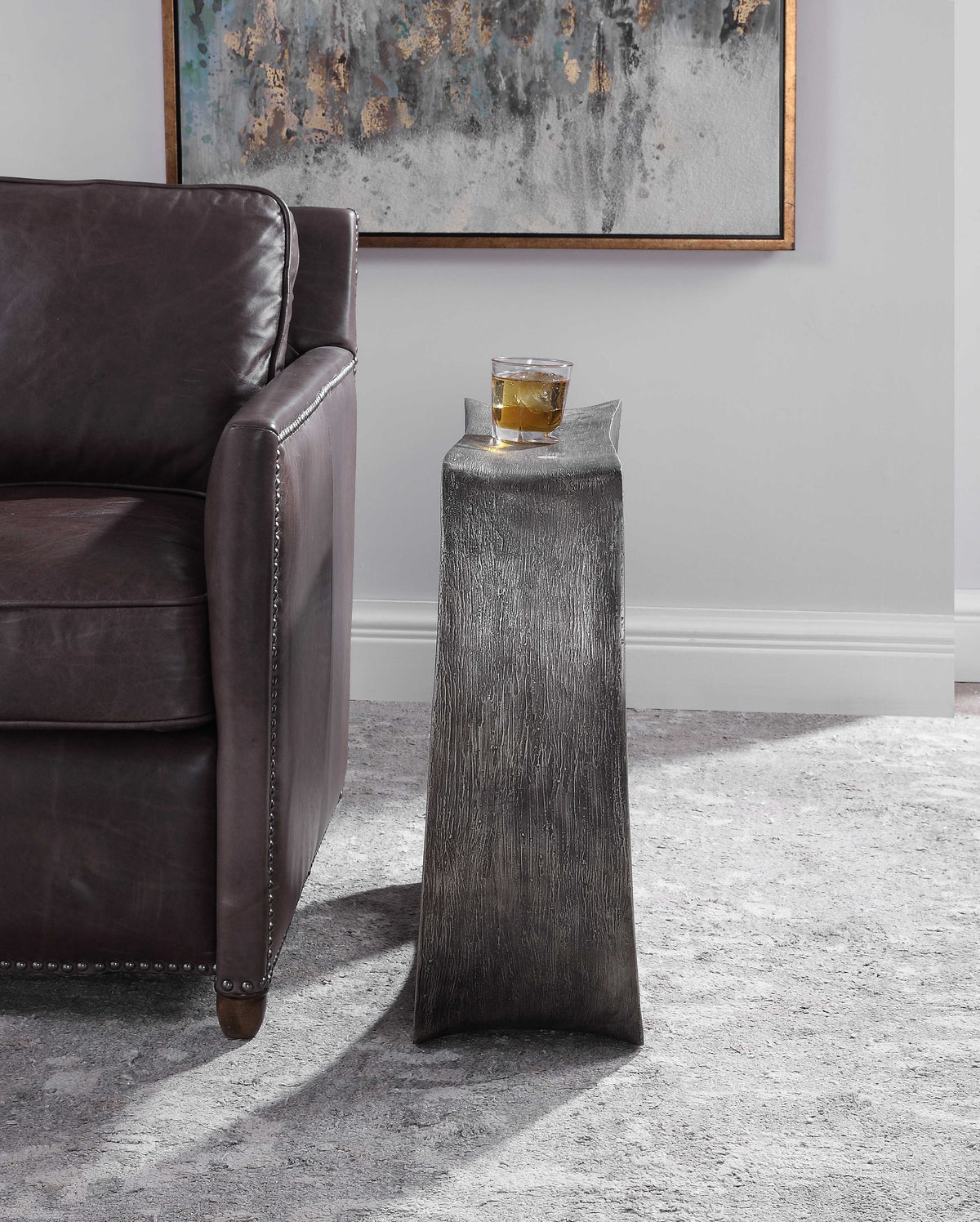 Valira Modern Accent Table - Dark Gray by Uttermost - View 3