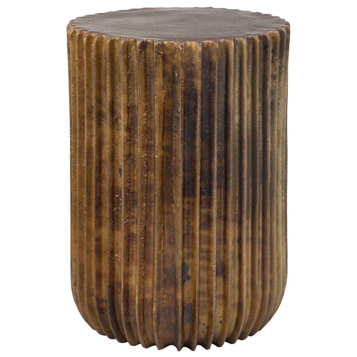 Peaks Accent Table - Gold by Uttermost - View 3