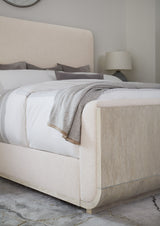 Modern Mood King Upholstered Panel Bed - Beige by Hooker Furniture - View 4