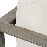 Remsen Outdoor Lounge Chair - Dark Gray / White by Uttermost - View 13