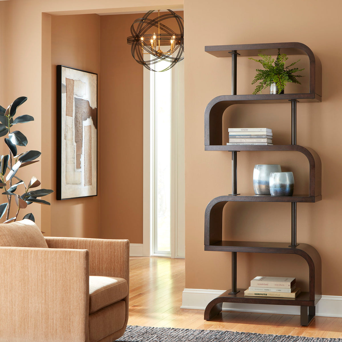 Bia Etagere Chocolate - Dark Brown by Uttermost - View 2
