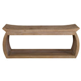 Connor Reclaimed Wood Bench - Light Brown by Uttermost - View 1