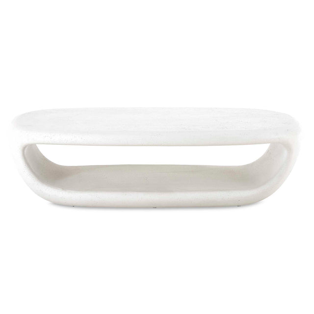 Leyton Outdoor Coffee Table - White by Uttermost - View 1