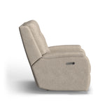 Arlo Transitional Fabric Power Recliner With Power Headrest & Lumbar | Flexsteel