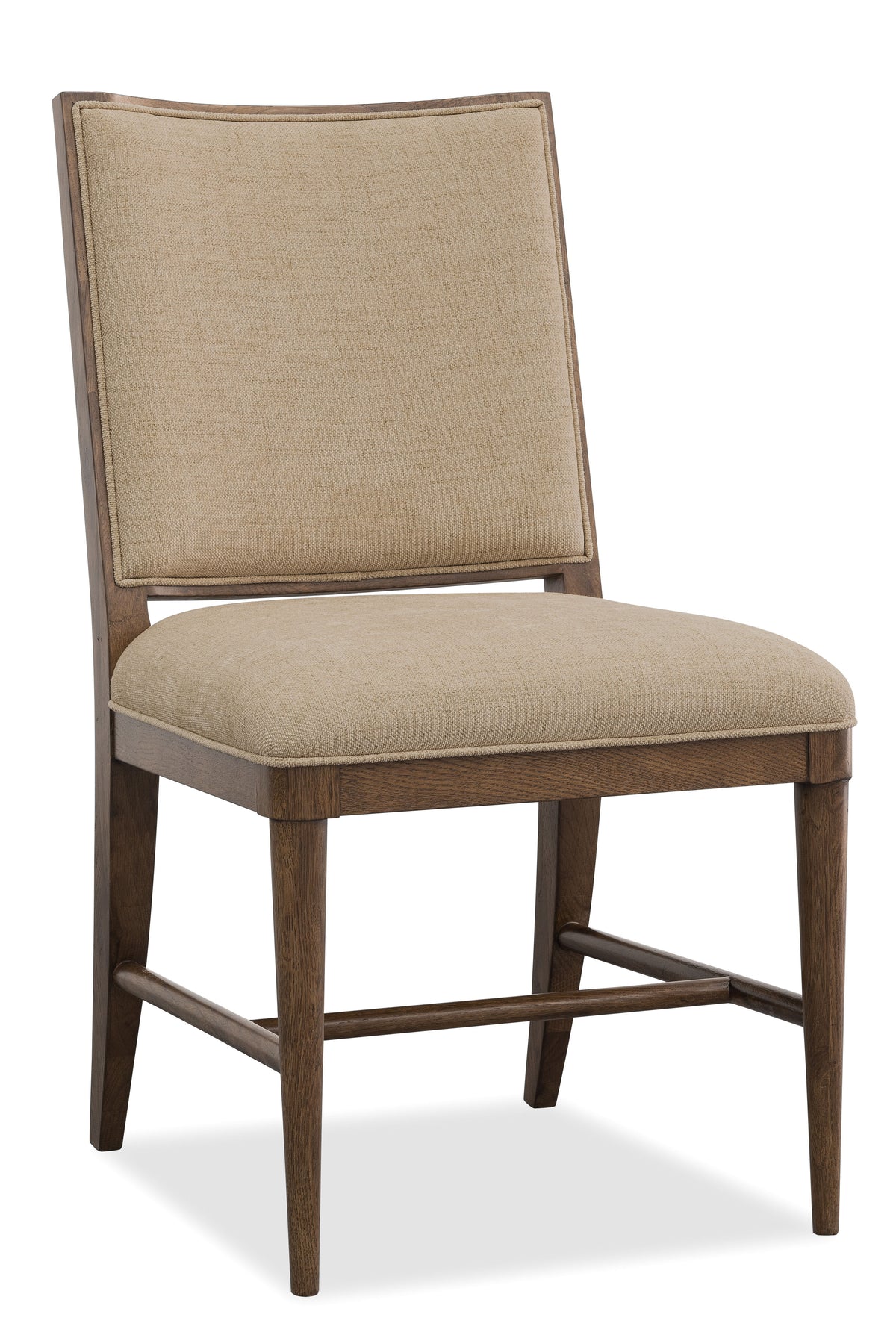 Cashiers Dining Side Fabric Chair (Set of 2) Chestnut / Willarae Cashew - Dark Brown / Beige by Hooker Furniture - View 1