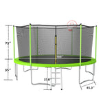 15FT trampoline green - W1163S00035 - image - 3