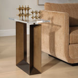 McElroy Modern Side Table - Bronze by Uttermost - View 3