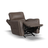 Carter Power Rocking Recliner With Power Headrest, Lumbar, Heat & Massage - Cappuccino | Flexsteel