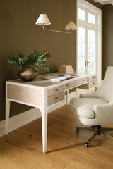 Hera Writing Desk - White / Beige by Hooker Furniture - View 5