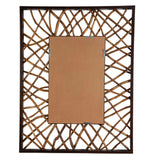 Teak Maze Rectangle Mirror - Dark Brown by Uttermost - View 5