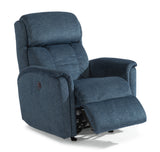 Luna Transitional Fabric Power Rocking Recliner | Flexsteel