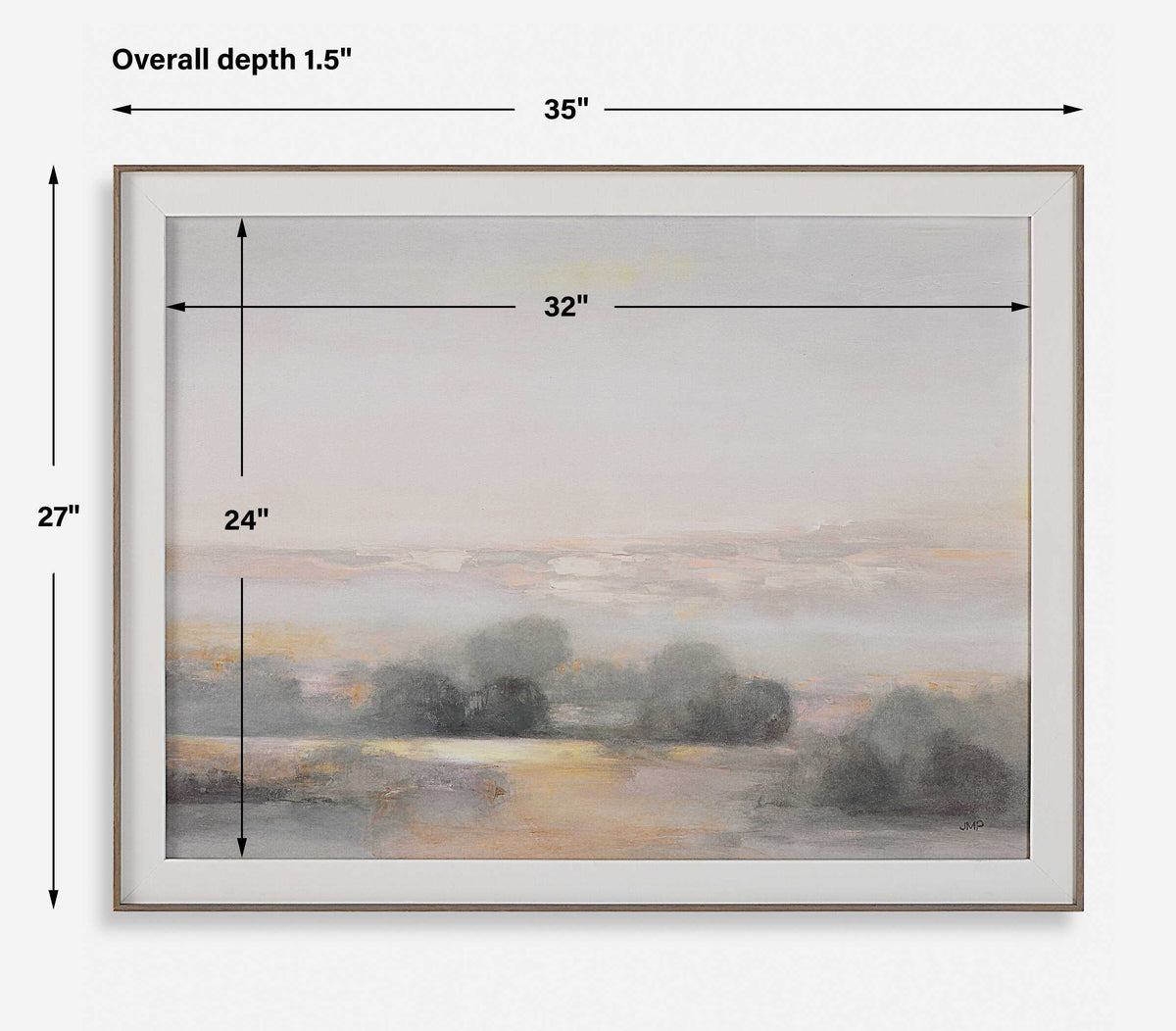 Atmospheric Neutral Landscape Print - Gray by Uttermost - View 8