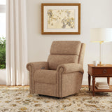 Bernard Power Fabric Recliner With Power Headrest & Lumbar, Nailhead Trim | Flexsteel