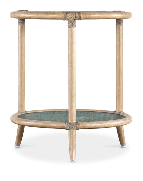 Retreat Raffia End Table - Beige by Hooker Furniture - View 4
