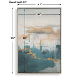 Eastside Abstract Coastal Art Black / Blue / Brown / Gray / Orange / Pink - Blue / Gray by Uttermost - View 7