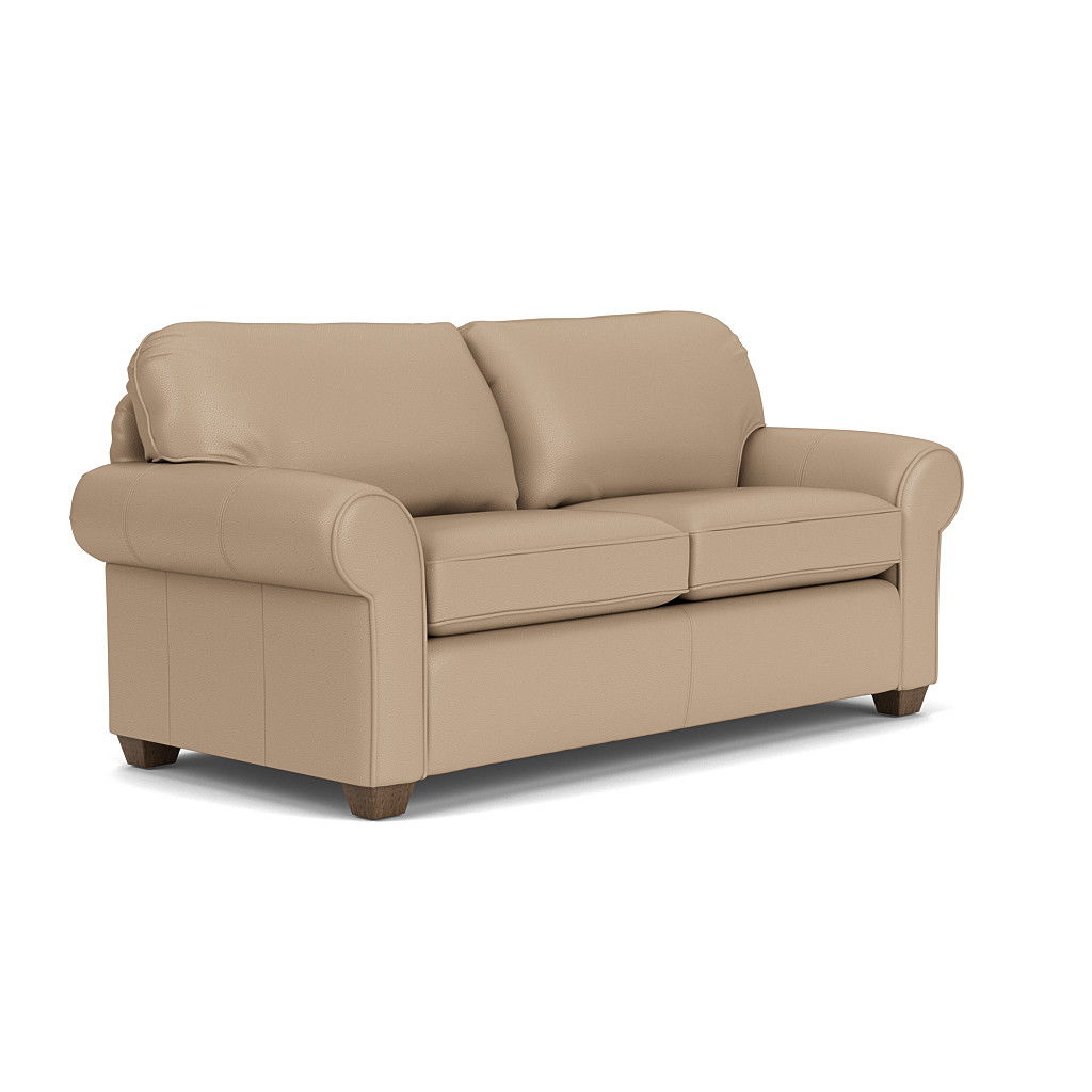 Thornton Leather Two-Cushion Sofa | Flexsteel