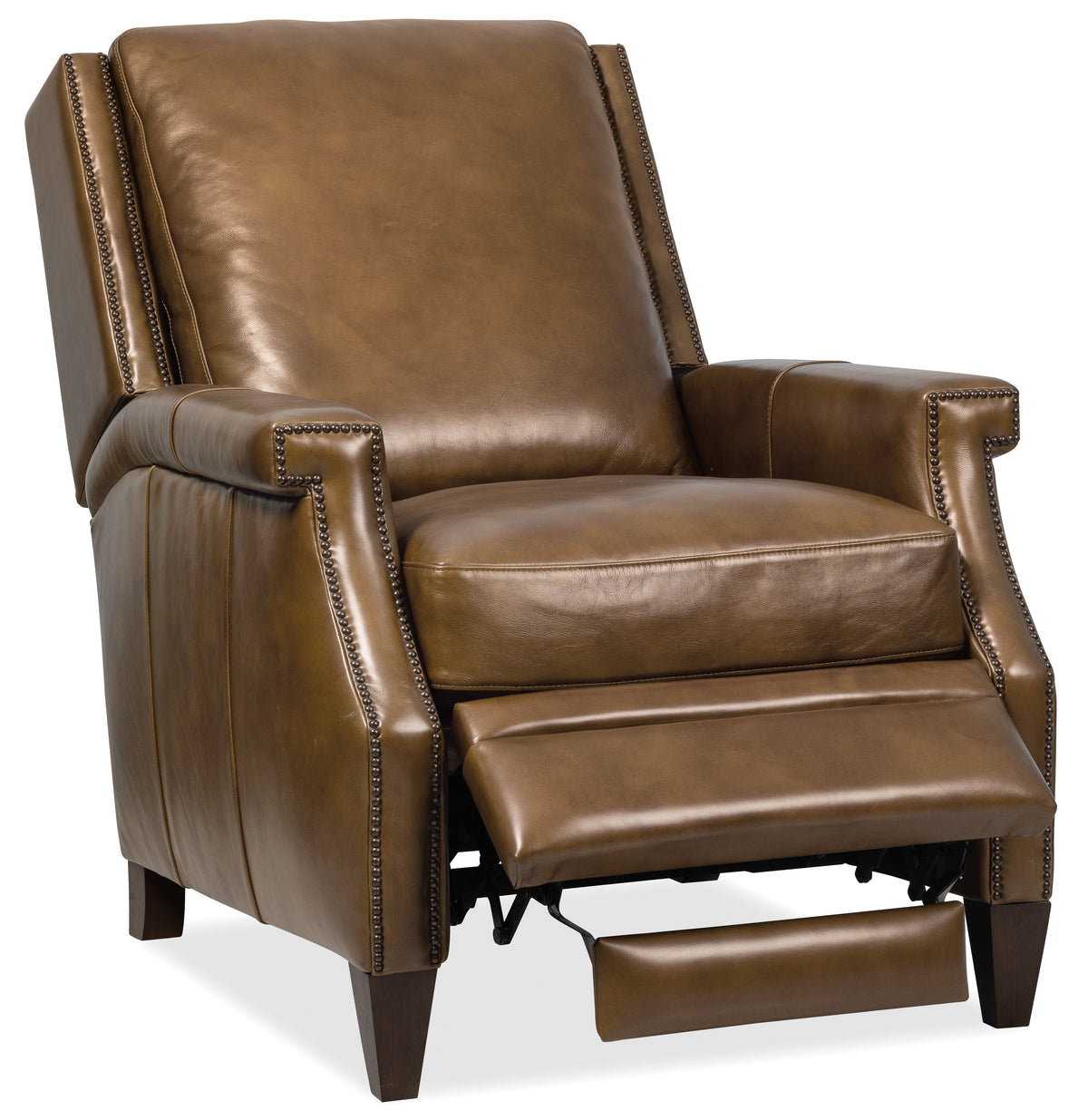 Collier Press Back Recliner - Dark Brown by Hooker Furniture - View 3