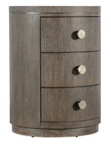 Modern Mood Round Nightstand - Dark Brown / Dark Gray by Hooker Furniture - View 1