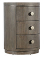 Modern Mood Round Nightstand - Dark Brown / Dark Gray by Hooker Furniture - View 1