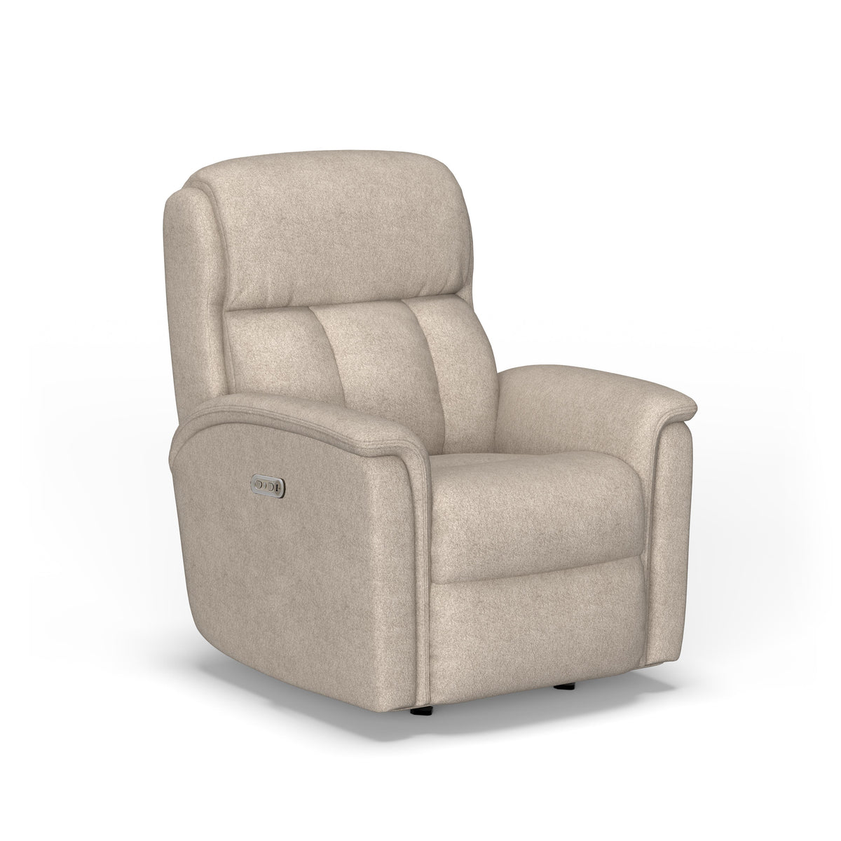 Luna Transitional Fabric Power Recliner With Power Headrest | Flexsteel