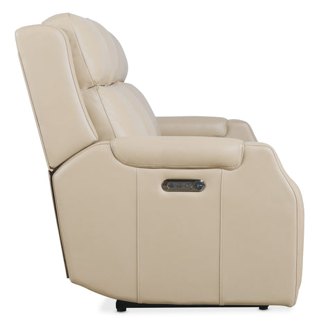 Nelson Zero Gravity Power Sofa With Power Headrests And Lumbar - Beige by Hooker Furniture - View 7