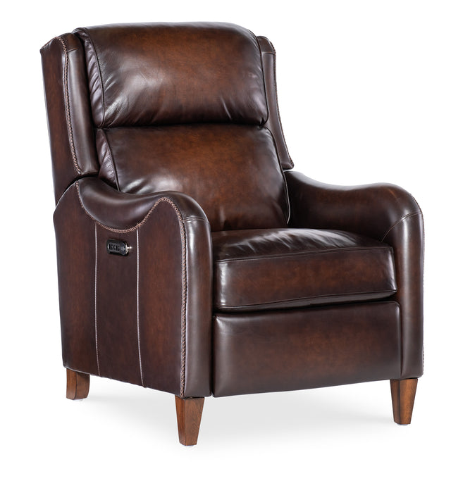 Carrington Power Recliner With Power Headrest - Dark Brown by Hooker Furniture - View 1