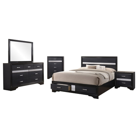 Corbin Black 5-piece Queen Bedroom Set - sold by Home Elegance USA