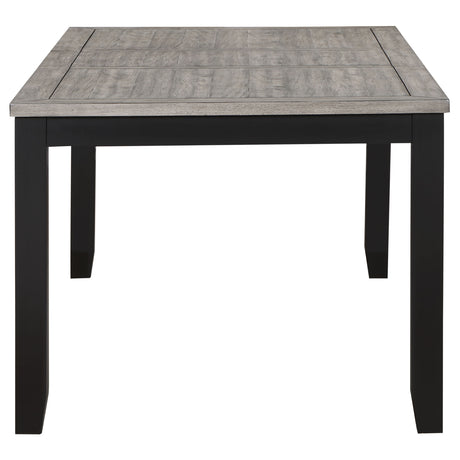 Centera Grey and Black 5-piece Dining Table Set - sold by Home Elegance USA